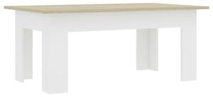Konferenční stolek Bonds - bílý a dub sonoma | 100x60x42 cm