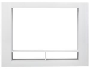 TV skříňka Bangor - dřevotříska - 152x22x113 cm | bílá - vysoký lesk