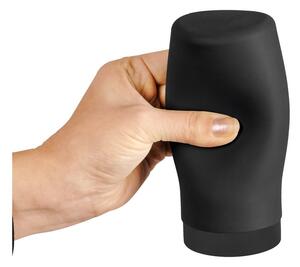 Černý silikonový dávkovač na mýdlo Wenko Easy Squeez-e