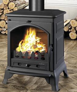 Krbová kamna BRONPI ORDESA, 10 kW, černá