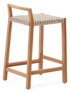 Zahradní barová židle rolave 67 cm přírodní