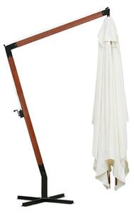 Konzolový slunečník s dřevěnou tyčí Chico - O 400 x 300 cm | bílý