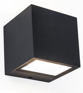 Lutec 5189125012 Gemini LED Nástěnné venkovní světlo | Teplá bílá | Černá | 9W | 3000 K