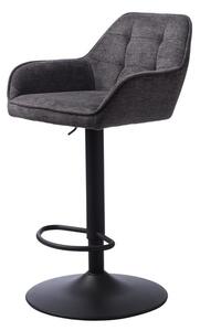 Barová židle Unique Furniture NOLAN šedá látka 50840001