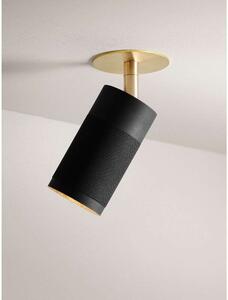 Thorup Copenhagen - Patrone Recessed Stropní Lampa s Coverplate Black Browned BrassThorup Copenha - Lampemesteren
