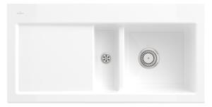 Villeroy & Boch Subway 60 - Keramický vestavný dřez 1000x510 mm, alpská bílá CeramicPlus 671201R1