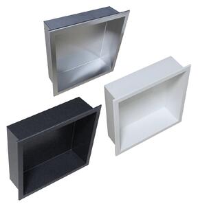 Zapuštěná police, nika BS303010 - nerezová ocel - 30x30x10 cm - možnost volby barvy