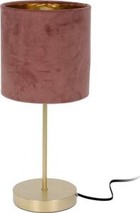 Stolní lampa Aveleda růžová, 18 x 42 cm