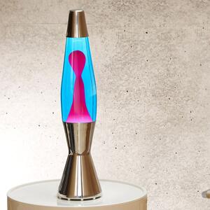 Mathmos S169W + TEL1228 Astrobaby, originální lávová lampa, 1x28W, modrá s růžovou lávou, 43cm