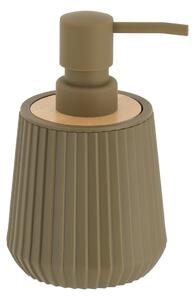 Dávkovač mýdla Roza, olivový/s dřevěnými prvky, 250 ml