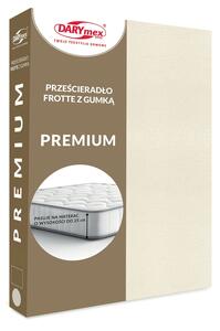 FROTÉ PROSTĚRADLO PREMIUM 90X200 CM PŘÍRODNÍ