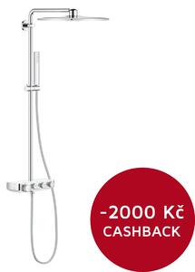 GROHE Euphoria SmartControl System 310 Cube Duo - Sprchový systém s termostatem na zeď, měsíční bílá 26508LS0
