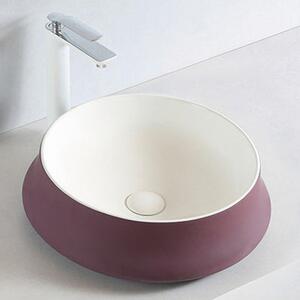 Umyvadlo na desku KW6188 - sanitární keramika - 45,5 × 45,5 × 15 cm - možnost volby barvy