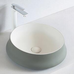 Umyvadlo na desku KW6188 - sanitární keramika - 45,5 × 45,5 × 15 cm - možnost volby barvy