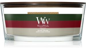 Woodwick Trilogy Holiday Garland vonná svíčka s dřevěným knotem 453.6 g