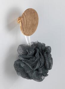 Nástěnný háček s dekorem dubového dřeva Wenko Melle, ⌀ 8 cm
