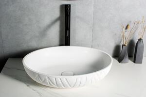 Umyvadlo na desku LEO - konglomerát - 50 x 40 x 12 cm - možnost volby barvy