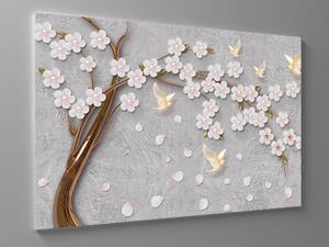 Liox Abstraktní obraz strom s květy Rozměr: 60 x 40 cm