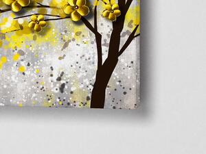 Liox Obraz strom se žlutými květy Rozměr: 60 x 40 cm