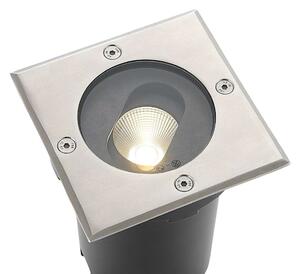Lucande - Doris LED Square Recessed Ground Bodová Steel - Lampemesteren