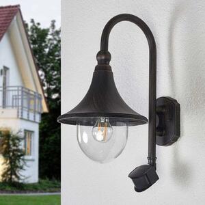 Lindby - Daphne Venkovní Nástěnné Svítidlo s Sensor Antique Black - Lampemesteren