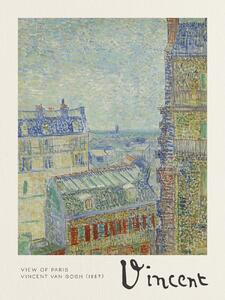 Obrazová reprodukce View of Paris - Vincent van Gogh, (30 x 40 cm)