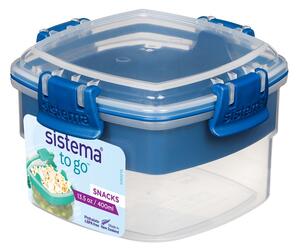 Sistema Svačinový box s miskou To Go Snacks 400 ml, modrá