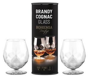 BOHEMIA PRESTIGE DESIRE SKLENICE NA KOŇAK V TUBĚ 530 ML SADA 2KS