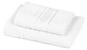 Sada Bamboo Premium osuška a ručník bílá, 70 x 140 cm, 50 x 100 cm