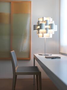 Quadrifoglio Group K05TVE0P00-001 Sun, designová stolní lampička z bílého textilu, 1x16W LED E27, výška 71cm