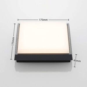 Lucande - Amra LED Square Venkovní Stropní Lampa 17,5 Dark Grey - Lampemesteren