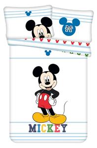 Jerry Fabrics Dětské bavlněné povlečení do postýlky Mickey Colors baby, 100 x 135 cm, 40 x 60 cm