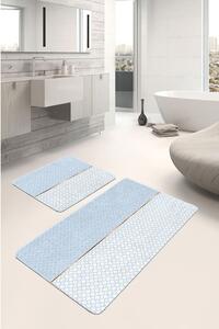Modré koupelnové předložky v sadě 2 ks 100x60 cm - Minimalist Home World
