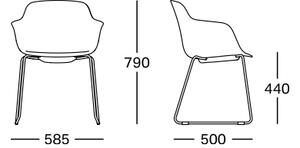 COLOS - Židle LORIA 2GT-UP s područkami - čalouněná