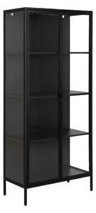 Černá kovová vitrína 80x180 cm Newcastle - Actona