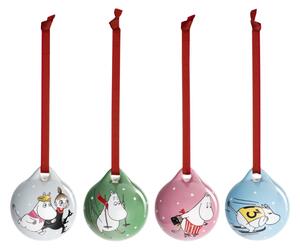 Arabia Porcelánové ozdoby Moomin Winter sports 4ks