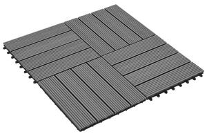 Terasové dlaždice - WPC - 22 ks - 30x30 cm - 2 m2 | šedé