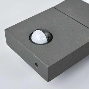 Lucande - Juvia LED Venkovní Nástěnné Svítidlo s Sensor Graphite - Lampemesteren