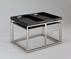 Konferenční stolek FUSION II. 3set - černá