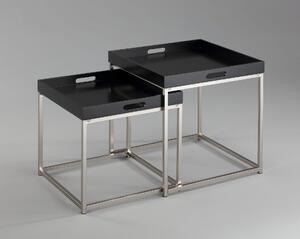 Konferenční stolek FUSION 2set - černá - INV