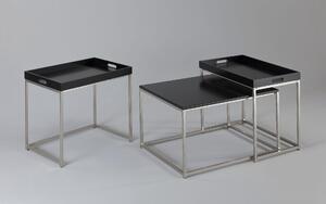 Konferenční stolek FUSION II. 3set - černá - INV