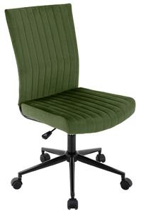 OTOČNÁ ŽIDLE, samet, zelená Carryhome - Otočné židle