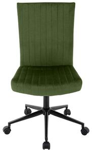 OTOČNÁ ŽIDLE, samet, zelená Carryhome - Otočné židle