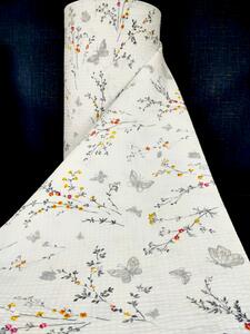 Ervi bavlna - krep š.240 cm - Romantický vzor č.25515-3, metráž