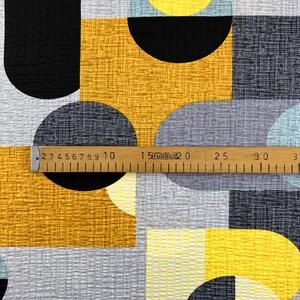 Ervi bavlna - krep š.240 cm - Geometrický vzor č.26718-8, metráž