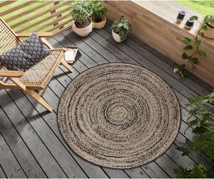 Béžový kulatý koberec ø 120 cm Swirl – Hanse Home