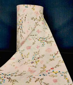 Ervi bavlna - krep š.240 cm - Romantický vzor č.23515-4, metráž