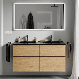 Koupelnová skříňka s dvojumyvadlem LAVOA 120 cm