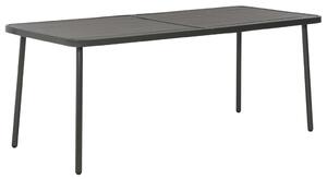 Zahradní stůl Khalid - tmavě šedý | 180x83x72 cm