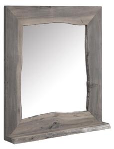 WOODLAND Koupelnové zrcadlo 70x78 cm, šedá, akácie